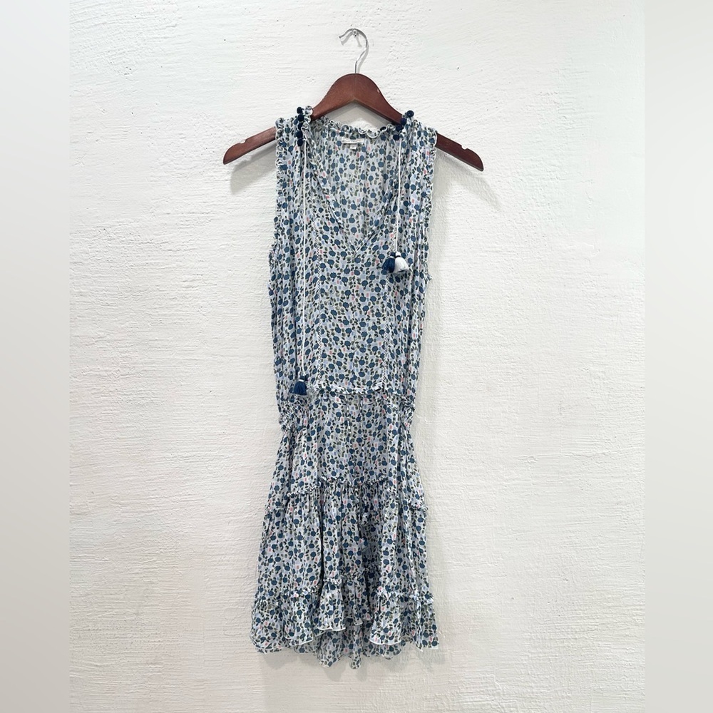 Poupette St Barth Clara Mini Dress Blue - Picture 2 of 5